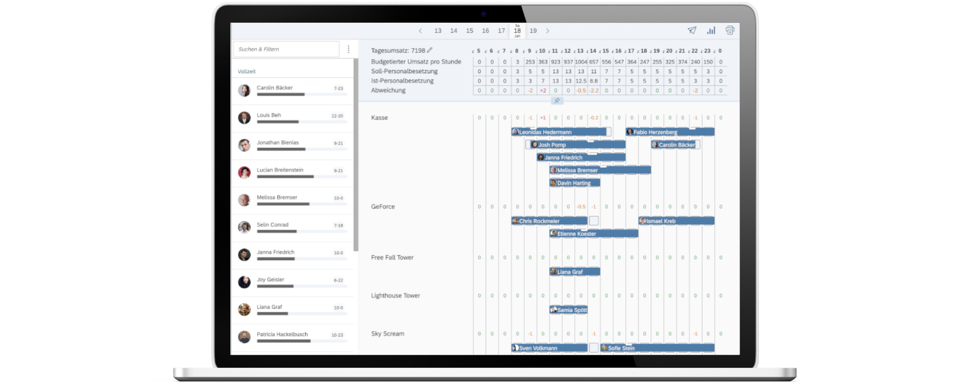 The Nesto application interface