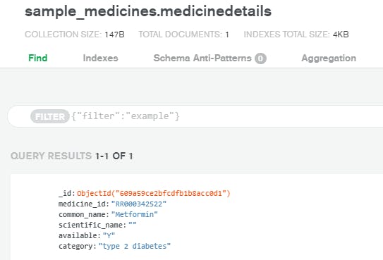 query results