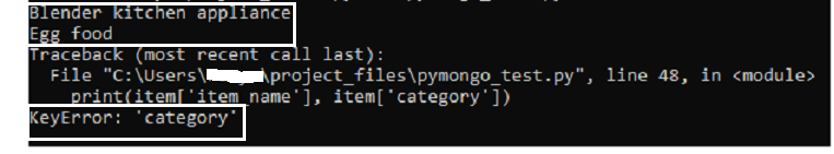 mongodb python example code