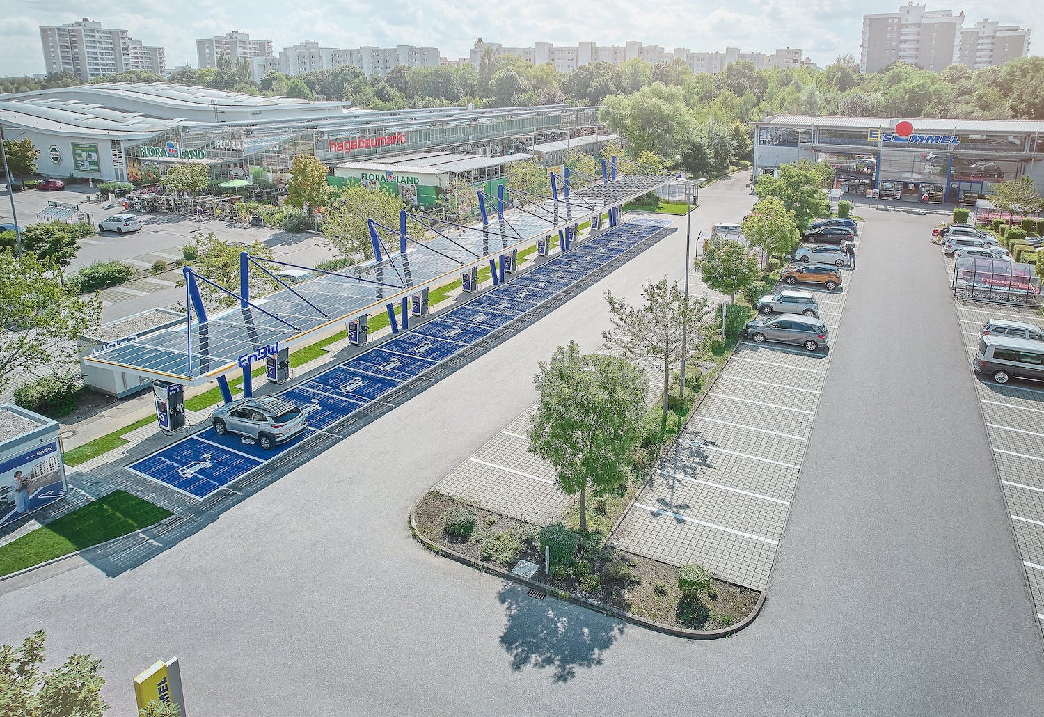 EnBW-Schnellladen an Einkaufsstätten