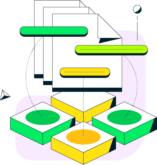 Illustration representing MongoDB Atlas