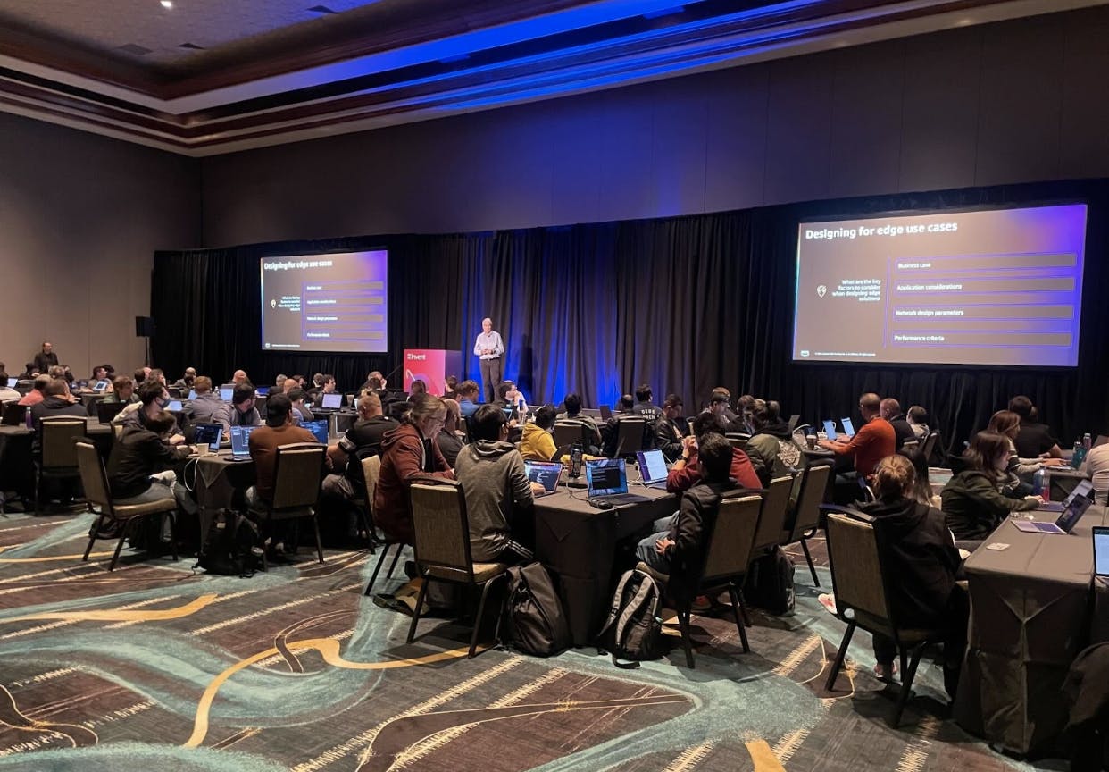 MongoDB solutions architect (and Realm specialist) Mark Brown presents a guided walkthrough on edge computing and LTE/5G networks at AWS re:Invent 2022.