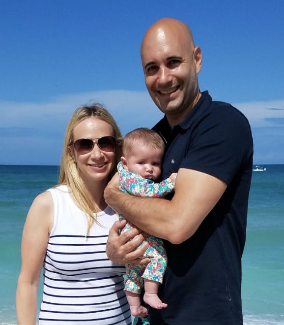 Lead software engineer Andrew Giannotti and his family