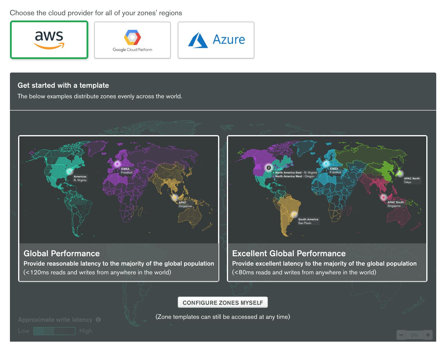 Setting up global clusters in MongoDB Atlas