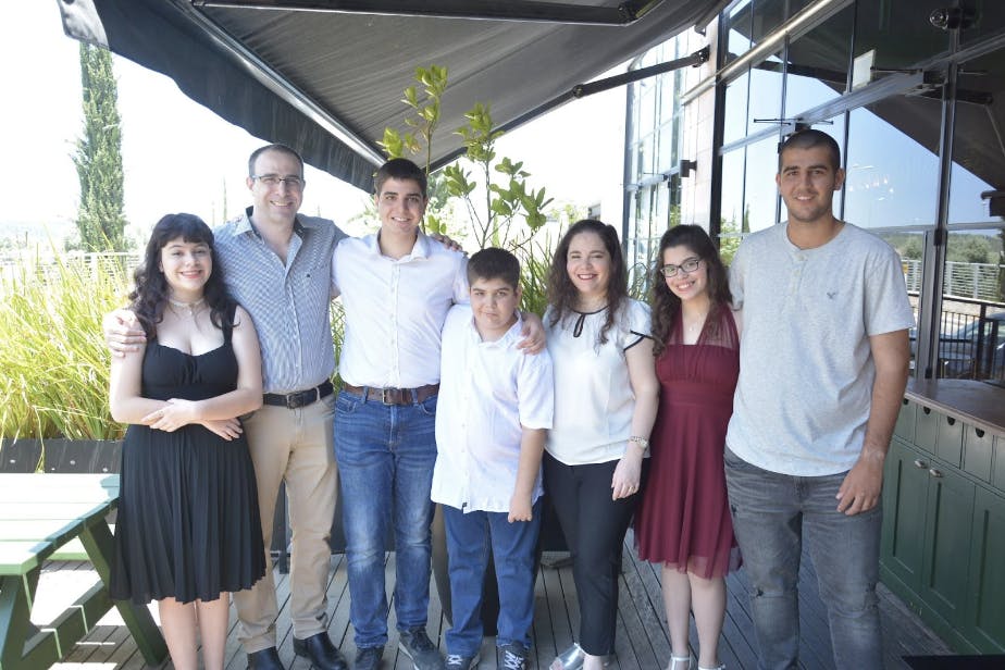 Photo of Yair and his family