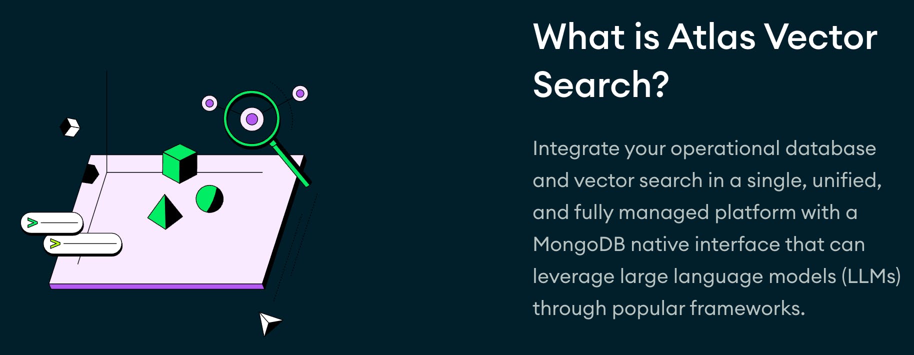 An image describing atlas vector search.