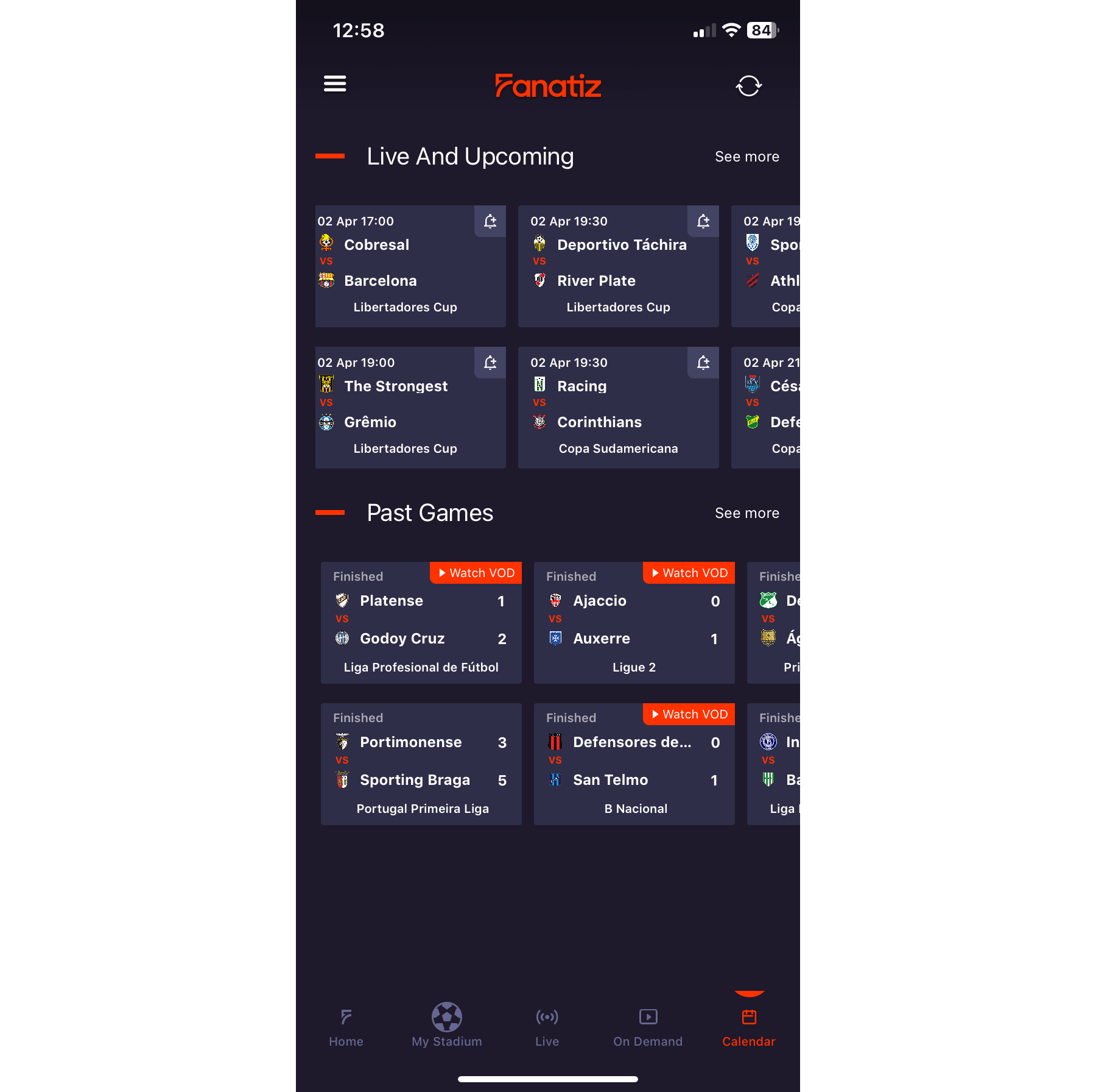 An illustration depicting Fz Sports mobile app - Live and upcoming games calendar