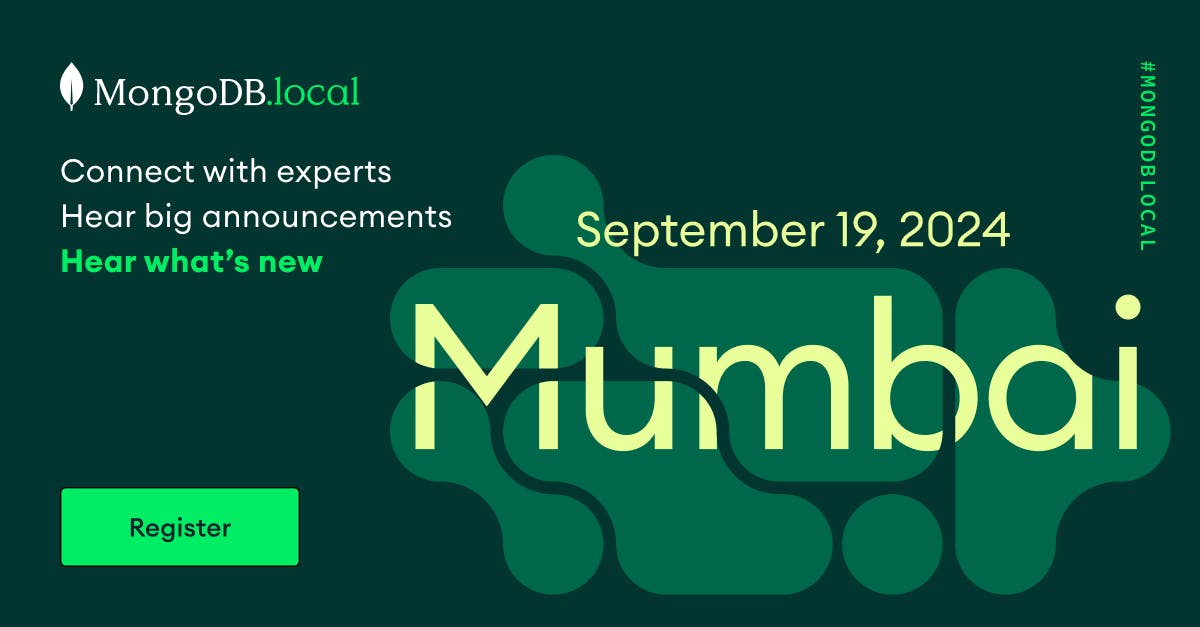 MongoDB.local Mumbai 19 September MongoDB