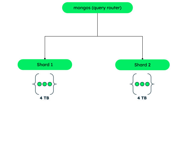 An image showing increased stroage capcirty in MongoDB.