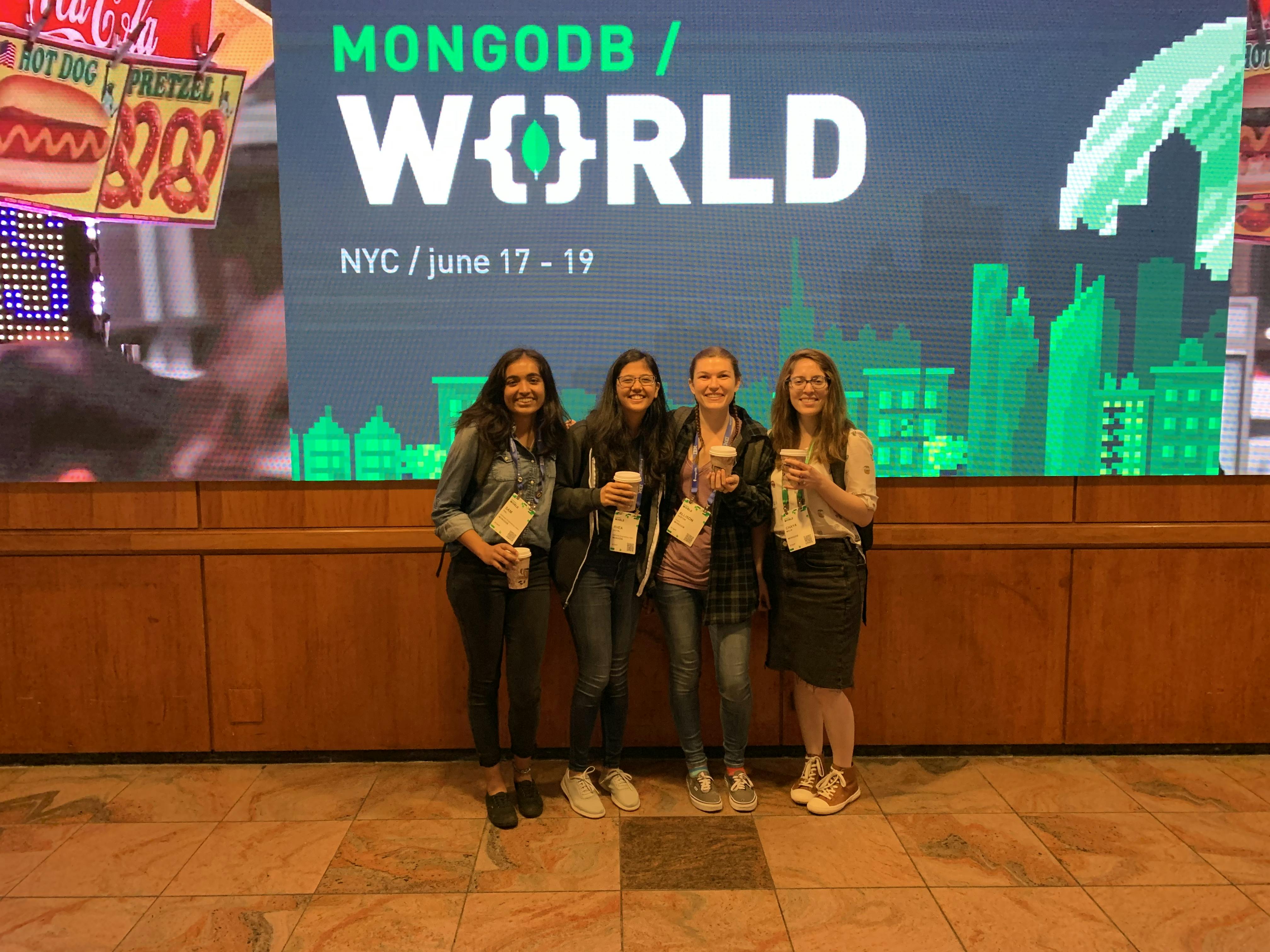 MongoDB Interns at MongoDB World